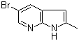 5-Bromo-2-methyl-1H-pyrrolo[2,3-b]pyridine molecular structure (CAS 1111638-02-8)