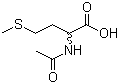 结构式 CAS# 1115-47-5, N-乙酰-DL-蛋氨酸