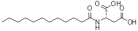 N-月桂酰-L-天冬氨酸分子结构 (CAS 1116-13-8)