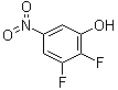 结构式 CAS# 1119455-04-7, 2,3-二氟-5-硝基苯酚