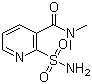2-氨基磺酰基-N,N-二甲基烟酰胺分子结构 (CAS 112006-75-4)