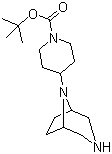 structure of CAS# 1120214-86-9, 4-(3,8-Diazabicyclo[3.2.1]oct-8-yl)-1-piperidinecarboxylic acid 1,1-dimethylethyl ester
