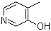 3-羟基-4-甲基吡啶分子结构 (CAS 1121-19-3)
