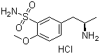 5-[(R)-(2-氨基丙基)]-2-甲氧基苯磺酰胺盐酸盐分子结构 (CAS 112101-75-4)