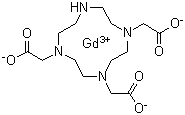 structure of CAS# 112188-16-6, 1,4,7,10-Tetraazacyclododecane-1,4,7-triacetic acid gadolinium complex;Gd-DO 3A