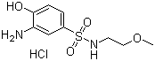 2-Aminophenol-4-(2'-methoxy)sulfonethylamide hydrochloride molecular structure (CAS 112195-27-4)