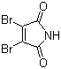 3,4-二溴-1H-吡咯-2,5-二酮分子结构 (CAS 1122-10-7)