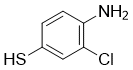 4-氨基-3-氯苯硫酚分子结构 (CAS 1122-40-3)