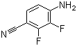 4-Amino-2,3-difluorobenzonitrile molecular structure (CAS 112279-71-7)