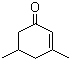 structure of CAS# 1123-09-7, 3,5-Dimethyl-2-cyclohexen-1-one