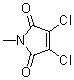 2,3-Dichloro-N-methylmaleimide molecular structure (CAS 1123-61-1)