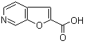 结构式 CAS# 112372-15-3, 呋喃并[2,3-c]吡啶-2-甲酸