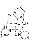 Fluconazole-d<sub>4</sub> molecular structure (CAS 1124197-58-5)