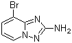 structure of CAS# 1124382-72-4, 8-Bromo-[1,2,4]triazolo[1,5-a]pyridin-2-amine;(8-Bromo-[1,2,4]triazolo[1,5-a]pyridin-2-yl)amine