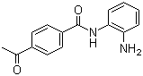 structure of CAS# 112522-64-2, 4-Acetylamino-N-(2'-aminophenyl)benzamide