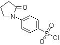 structure of CAS# 112539-09-0, 4-(2-Oxopyrrolidin-1-yl)benzene-1-sulfonyl chloride