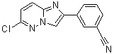 structure of CAS# 1125406-99-6, 3-(6-Chloroimidazo[1,2-b]pyridazin-2-yl)benzonitrile