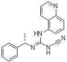 N-Cyano-N''-[(1S)-1-phenylethyl]-N'-5-quinolinylguanidine molecular structure (CAS 1125758-85-1)