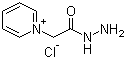 structure of CAS# 1126-58-5, Girard's Reagent P;1-(Hydrazinocarbonylmethyl)pyridinium chloride