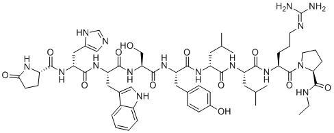 (D-His2)-Leuprolide Trifluoroacetic Acid Salt molecular structure (CAS 112642-11-2)