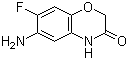 7-氟-6-氨基-2H-1,4-苯并恶嗪-3(4H)-酮分子结构 (CAS 112748-06-8)