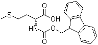 structure of CAS# 112883-40-6, Fmoc-D-methionine;N-(9-Fluorenylmethyloxycarbonyl)-D-methionine; Fmoc-Met-OH