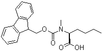 structure of CAS# 112883-42-8, N-[(9H-Fluoren-9-ylmethoxy)carbonyl]-N-methyl-L-norleucine