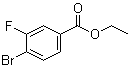 Ethyl 4-bromo-3-fluorobenzoate molecular structure (CAS 1130165-74-0)
