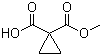 1,1-Cyclopropanedicarboxylic acid monomethyl ester molecular structure (CAS 113020-21-6)