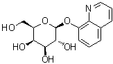 结构式 CAS# 113079-84-8, 8-喹啉基 beta-D-吡喃半乳糖苷