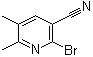 2-Bromo-5,6-dimethyl-3-pyridinecarbonitrile molecular structure (CAS 113124-06-4)