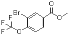 结构式 CAS# 1131594-45-0, 3-溴-4-(三氟甲氧基)苯甲酸甲酯