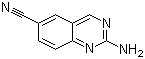 结构式 CAS# 1131604-81-3, 2-氨基-6-喹唑啉甲腈
