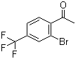 结构式 CAS# 1131605-31-6, 1-[2-溴-4-(三氟甲基)苯基]乙酮