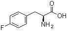 L-4-氟苯丙氨酸分子结构 (CAS 1132-68-9)