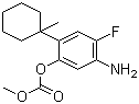 5-Amino-4-fluoro-2-(1-methylcyclohexyl)phenyl methyl carbonate molecular structure (CAS 1132668-42-8)
