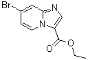 结构式 CAS# 1134327-98-2, 7-溴咪唑并[1,2-a]吡啶-3-羧酸乙酯