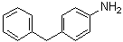 structure of CAS# 1135-12-2, 4-Benzylaniline;4-Benzylbenzenamine; 4-Benzylphenylamine; p-Aminodiphenylmethane; p-Benzylaniline