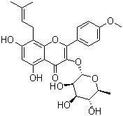 结构式 CAS# 113558-15-9, 宝藿苷 I