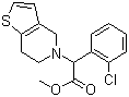 结构式 CAS# 113665-84-2, 氯吡格雷; (2S)-2-(2-氯苯基)-2-(4,5,6,7-四氢噻吩[3,2-c]并吡啶-5-基)乙酸甲酯
