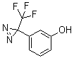 3-[3-(三氟甲基)-3H-双吖丙啶-3-基]苯酚分子结构 (CAS 113787-85-2)