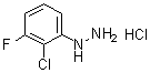 (2-Chloro-3-fluorophenyl)hydrazine hydrochloride molecular structure (CAS 1138036-54-0)