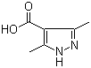 structure of CAS# 113808-86-9, 3,5-Dimethyl-1H-pyrazole-4-carboxylic acid