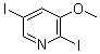 2,5-Diiodo-3-methoxypyridine molecular structure (CAS 1138444-33-3)