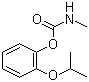 结构式 CAS# 114-26-1, 残杀威; 2-(1-甲基乙氧基)苯基甲基氨基甲酸酯