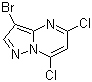 结构式 CAS# 114040-06-1, 3-溴-5,7-二氯吡唑并[1,5-a]嘧啶