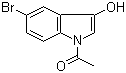 N-Acetyl-5-bromo-3-hydroxyindole molecular structure (CAS 114165-30-9)