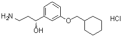 structure of CAS# 1141934-97-5, Emixustat hydrochloride;(alphaR)-alpha-(2-Aminoethyl)-3-(cyclohexylmethoxy)-benzenemethanol hydrochloride (1:1); ACU 4429 hydrochloride