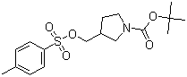 1-(tert-Butoxycarbonyl)-3-[[(p-tolylsulfonyl)oxy]methyl]pyrrolidine molecular structure (CAS 114214-70-9)