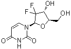 结构式 CAS# 114248-23-6, 2',2'-二氟-2'-脱氧尿苷